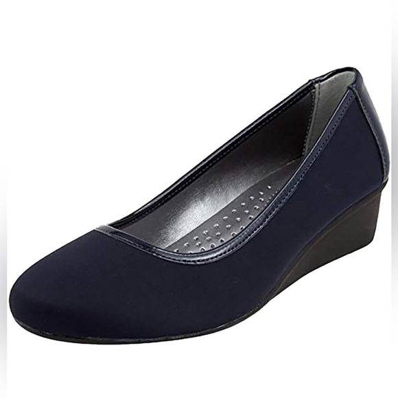 LONDON FOG Chester Neoprene Dress Wedge 9M - Picture 1 of 5